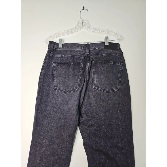 Everlane The Cheeky Jean Black High Rise Cropped Straight Leg Size 29 - Picture 8 of 10